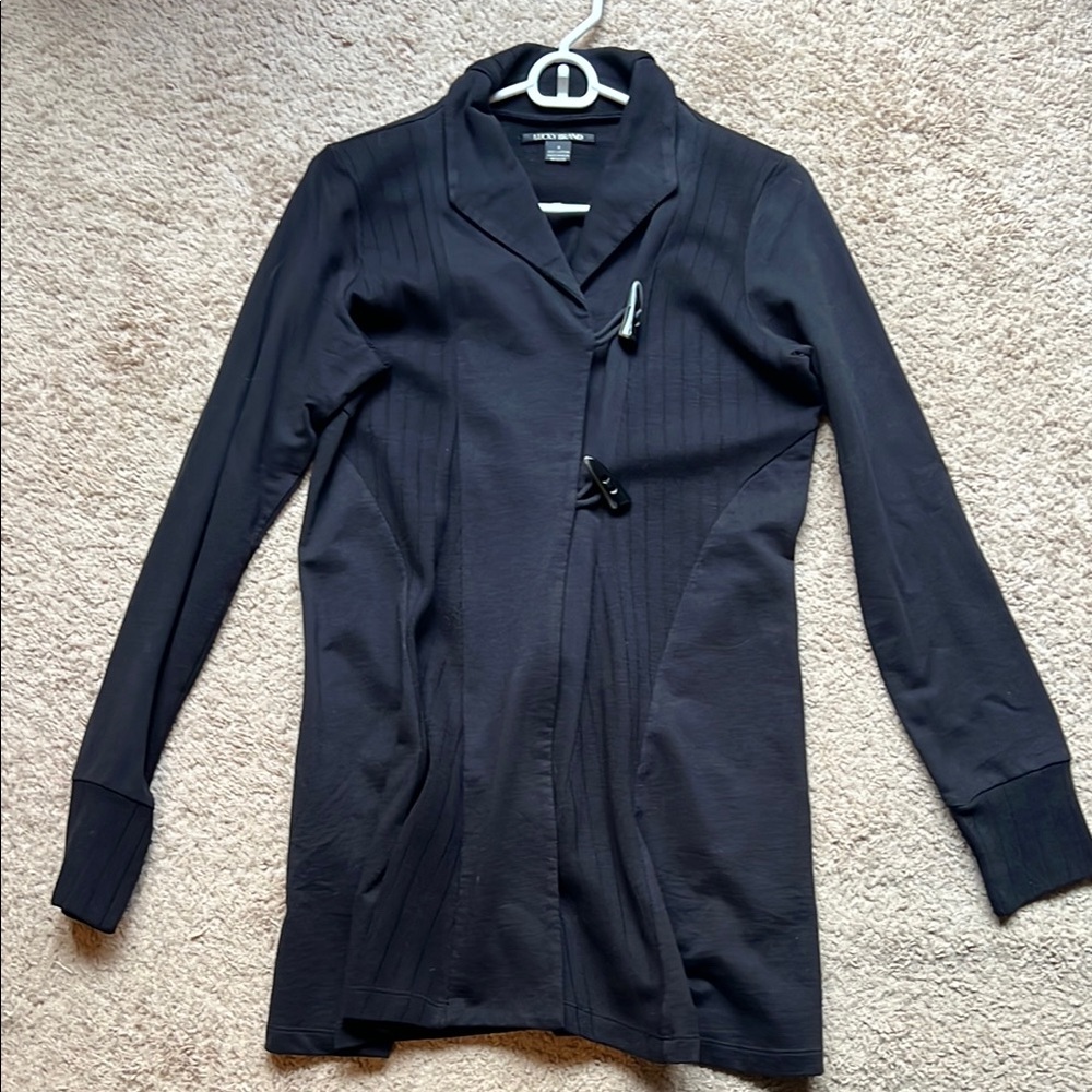 Lucky Brand Black Long Sleeve Cardigan